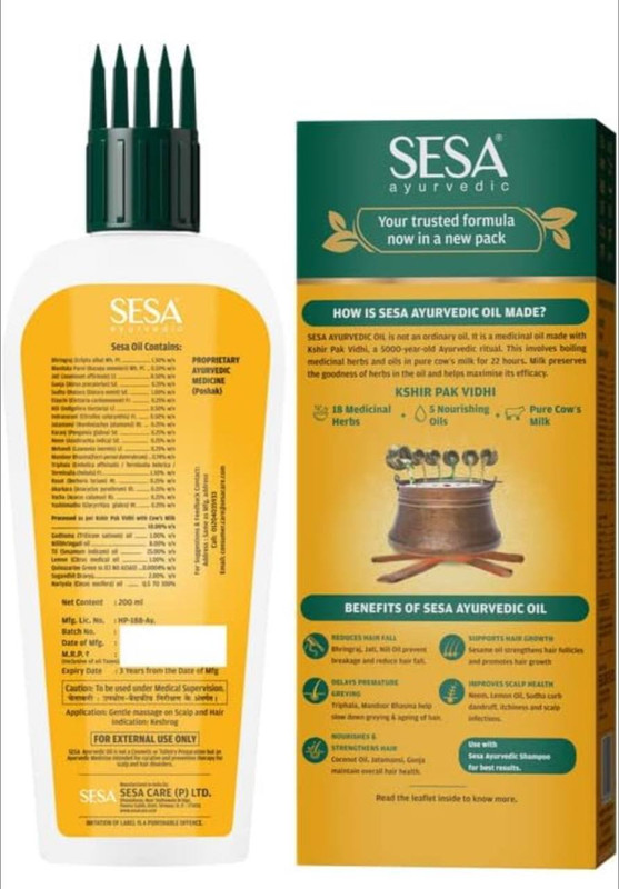 روغن موی آیورودیک سسا ۱۰۰میل