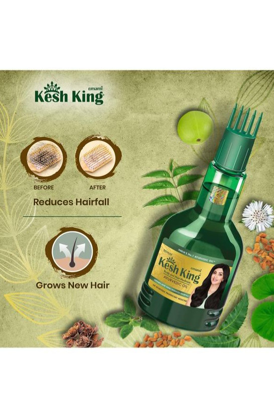 روغن موی گیاهی آیورودا ضد ریزش مو برند کش کینگ ۱۰۰میل